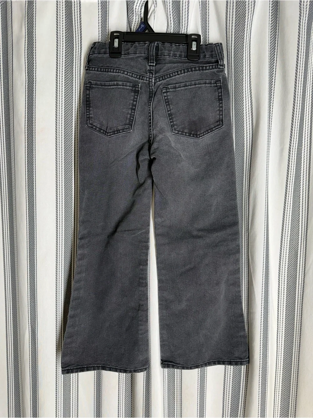 Old Navy Kids Black Gray Wash Wide-Leg Jeans